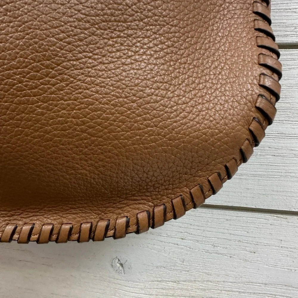 Michael Kors Whipstitch Leather Shoulder Bag